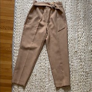 ZARA trouser with tortoise belt